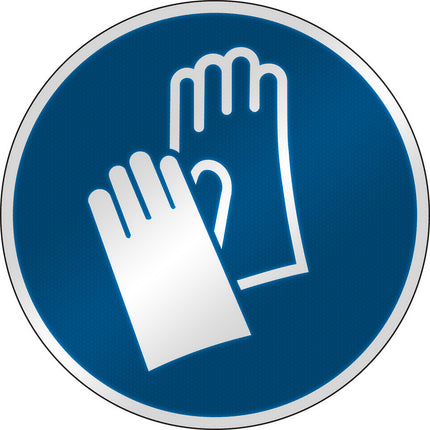 ISO Safety Sign  Wear protective gloves