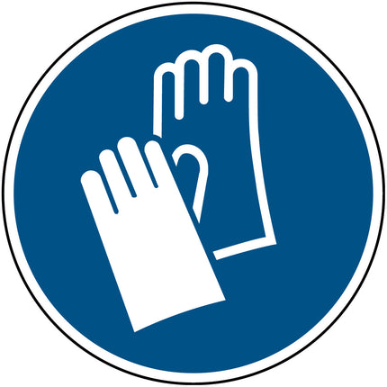 ISO Safety Sign  Wear protective gloves