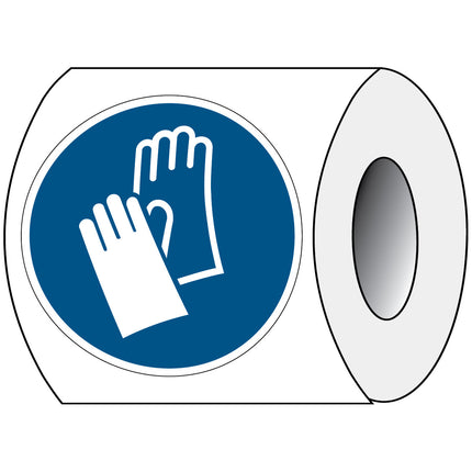 ISO Safety Sign  Wear protective gloves