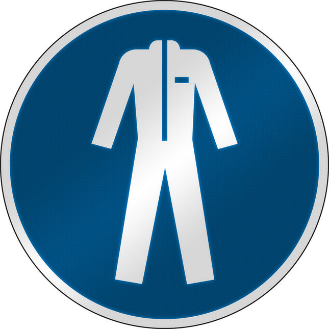 ISO Safety Sign  Wear protective clothing