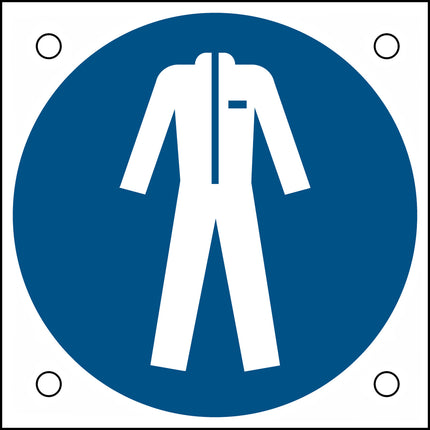 ISO Safety Sign  Wear protective clothing