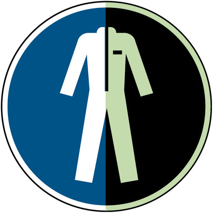 Glowinthedark safety sign