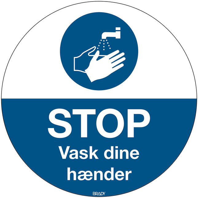 Floor Sign Wash your hands