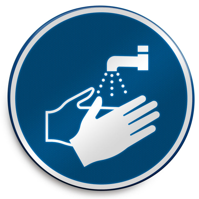 ISO Safety Sign  Wash your hands