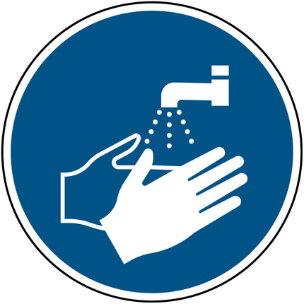 ISO Safety Sign  Wash your hands