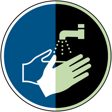 Glowinthedark safety sign