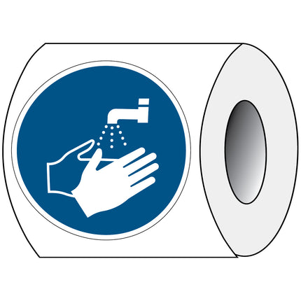 ISO Safety Sign  Wash your hands