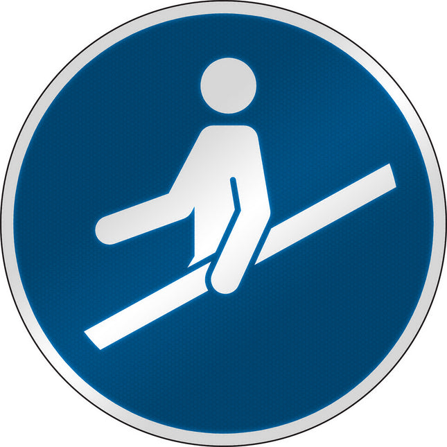 ISO Safety Sign  Use handrail
