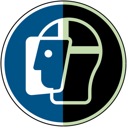 Glowinthedark safety sign