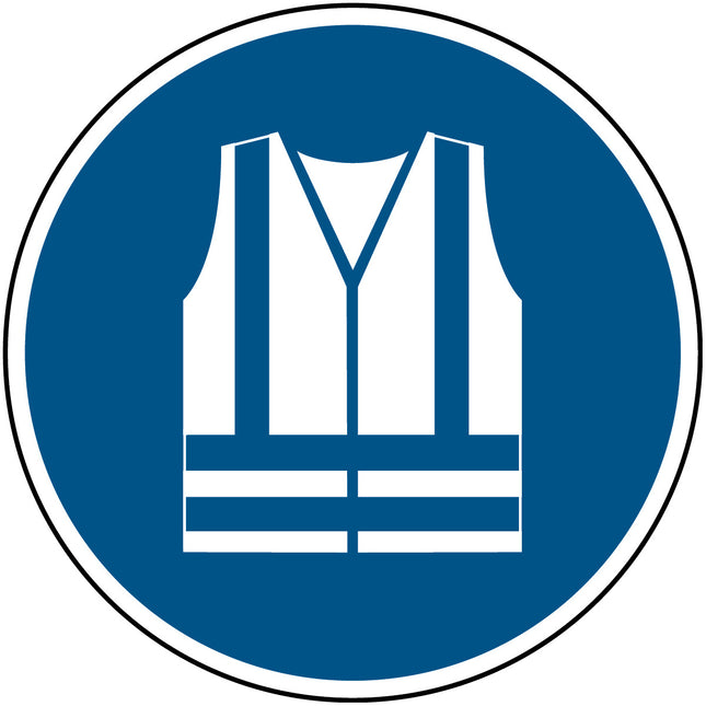 ISO Safety Sign  Wear high visibility clothing