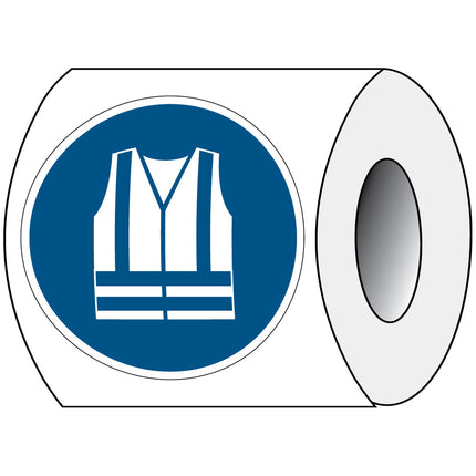 ISO Safety Sign  Wear high visibility clothing