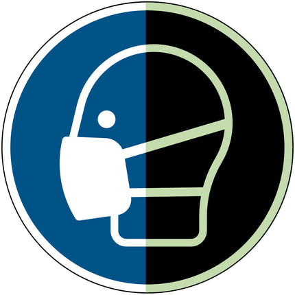 Glowinthedark safety sign