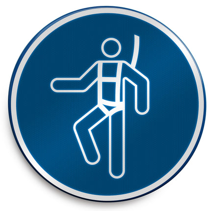 ISO Safety Sign  Wear safety harness