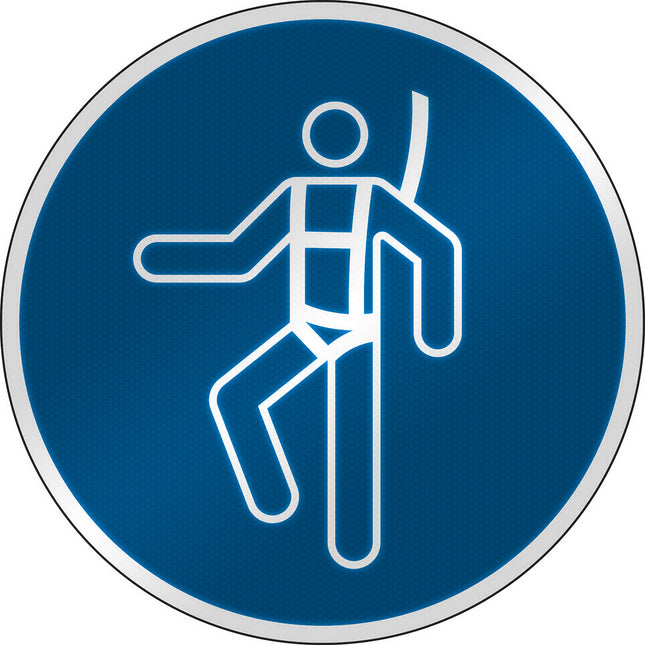 ISO Safety Sign  Wear safety harness