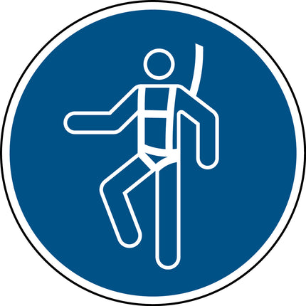 ISO Safety Sign  Wear safety harness