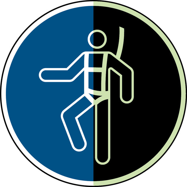 Glowinthedark safety sign