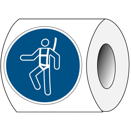 ISO Safety Sign  Wear safety harness