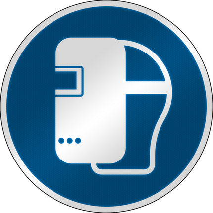 ISO Safety Sign  Wear welding mask