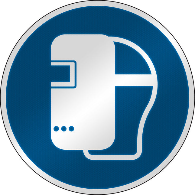 ISO Safety Sign  Wear welding mask