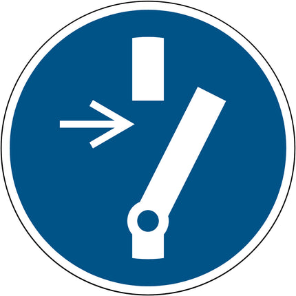 ISO Safety Sign  Disconnect before carrying out maintenance or repair