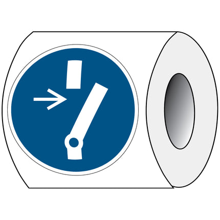ISO Safety Sign  Disconnect before carrying out maintenance or repair