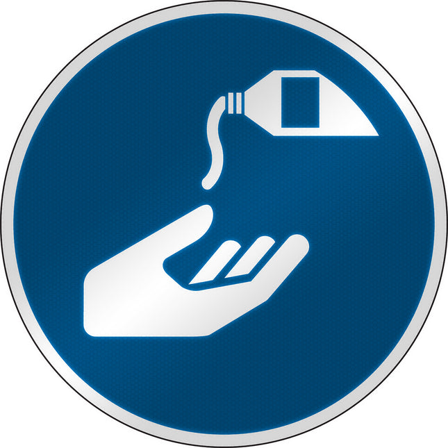 ISO Safety Sign  Use barrier cream