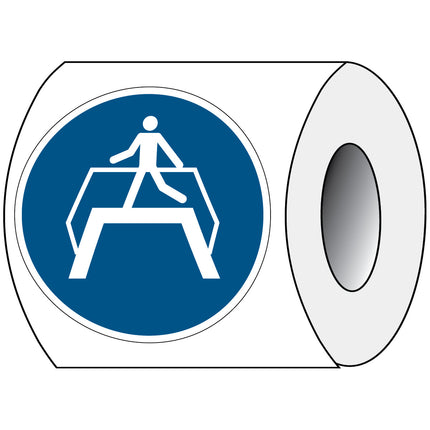 ISO Safety Sign  Use footbridge