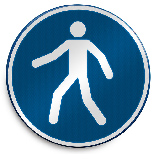 ISO Safety Sign  Use this walkway
