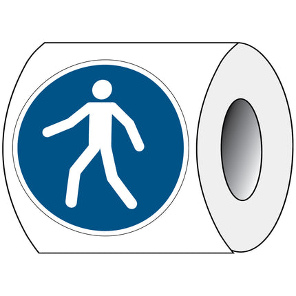 ISO Safety Sign  Use this walkway