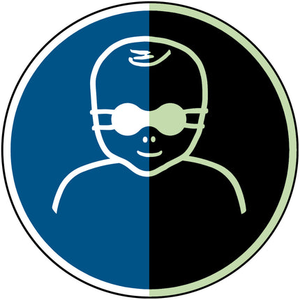 Glowinthedark safety sign