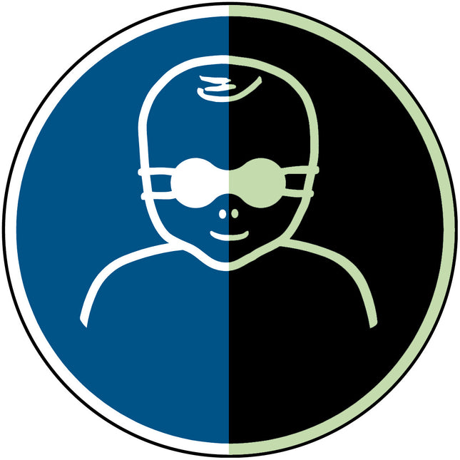 Glowinthedark safety sign