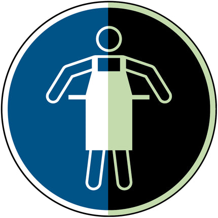 Glowinthedark safety sign