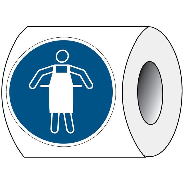 ISO Safety Sign  Use protective apron