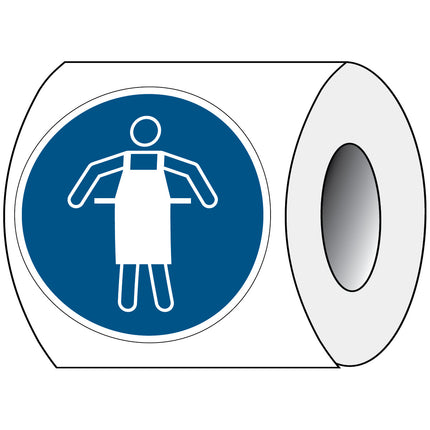 ISO Safety Sign  Use protective apron