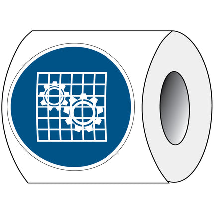 ISO Safety Sign  Check guard