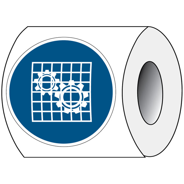 ISO Safety Sign  Check guard