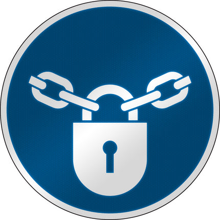 ISO Safety Sign  Keep locked