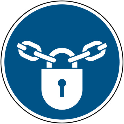 ISO Safety Sign  Keep locked