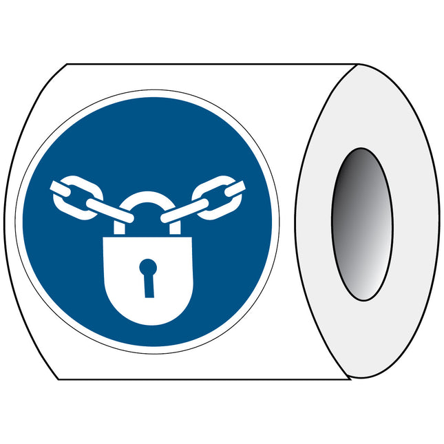 ISO Safety Sign  Keep locked