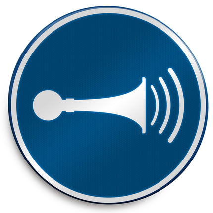 ISO Safety Sign  Sound horn