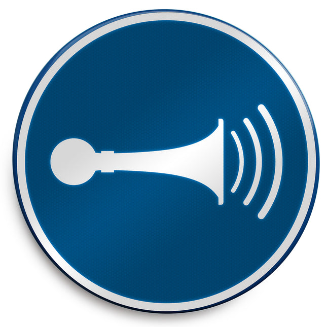 ISO Safety Sign  Sound horn