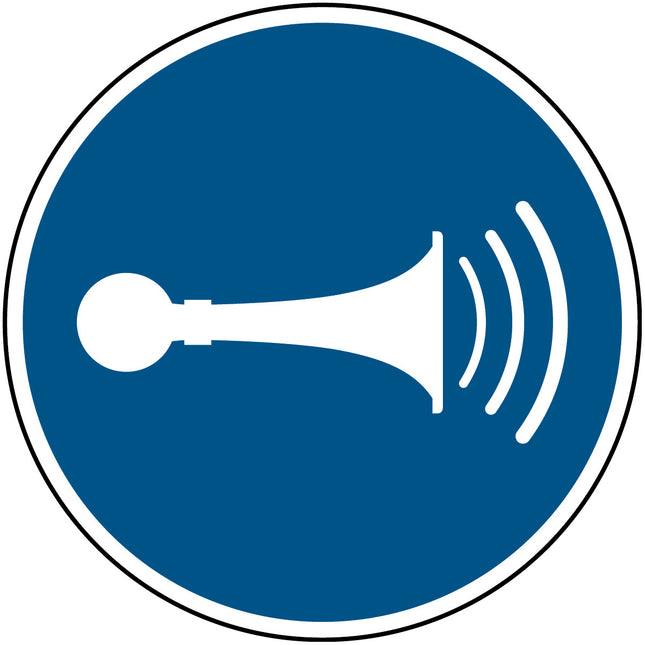 ISO Safety Sign  Sound horn