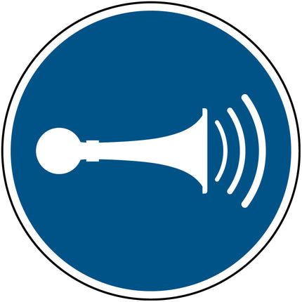 ISO Safety Sign  Sound horn