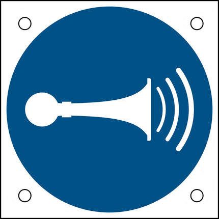 ISO Safety Sign  Sound horn