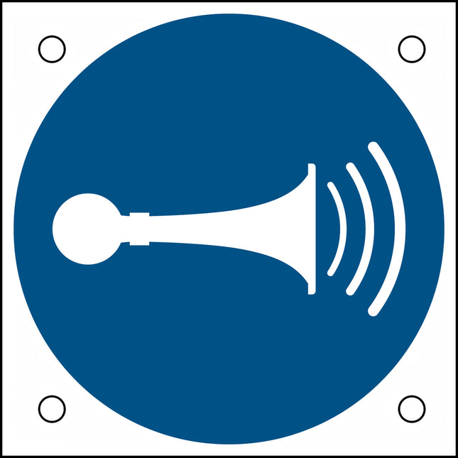 ISO Safety Sign  Sound horn