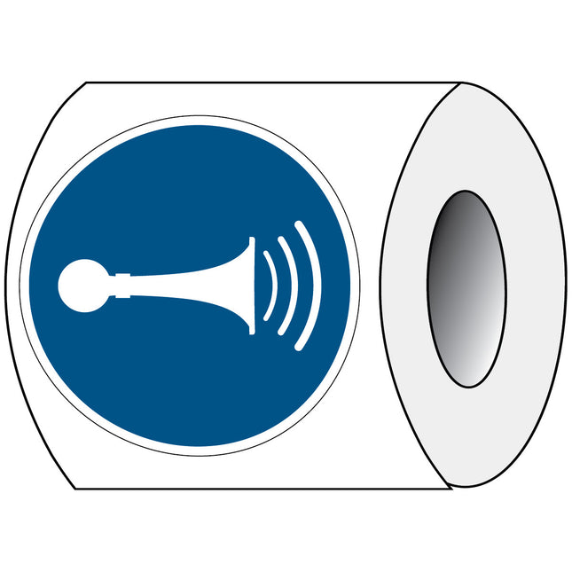 ISO Safety Sign  Sound horn