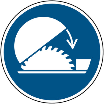 ISO Safety Sign - Use table saw adjustable guard – TOOLMART