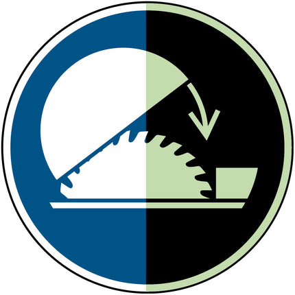 Glowinthedark safety sign