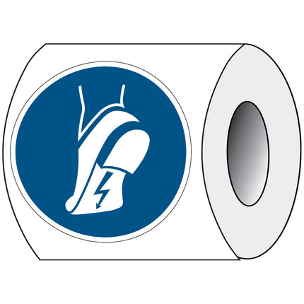 ISO Safety Sign  Wear antistatic footwear