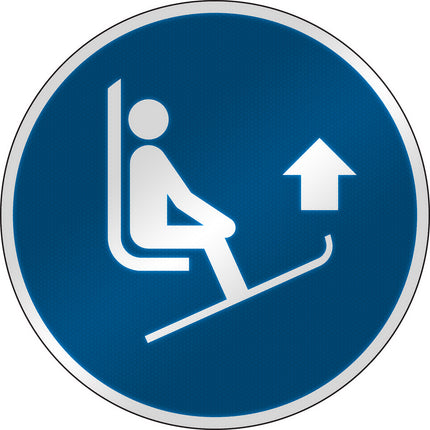 ISO Safety Sign  Lift ski tips
